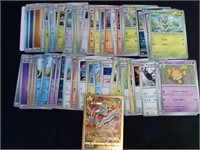 Pokemon Cards Lot With Gold Foil