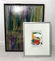 "Reunion" by Russell Hagg Framed Abstract