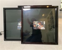 Trio of Black Lacquered Picture Frames
