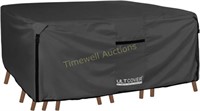 ULTCOVER Patio Table Cover  111x74 inch  Black