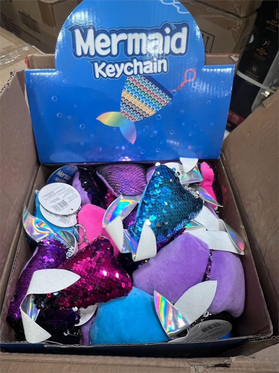 1 Box Mermaid Keychains; 36 Per Box