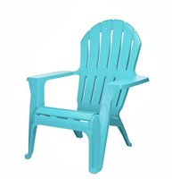 TEAL PATIO PLASTIC CHAIR $30