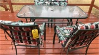 PATIO TABLE & FOUR CHAIRS