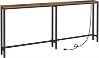 Skinny Console Table with Charging Station