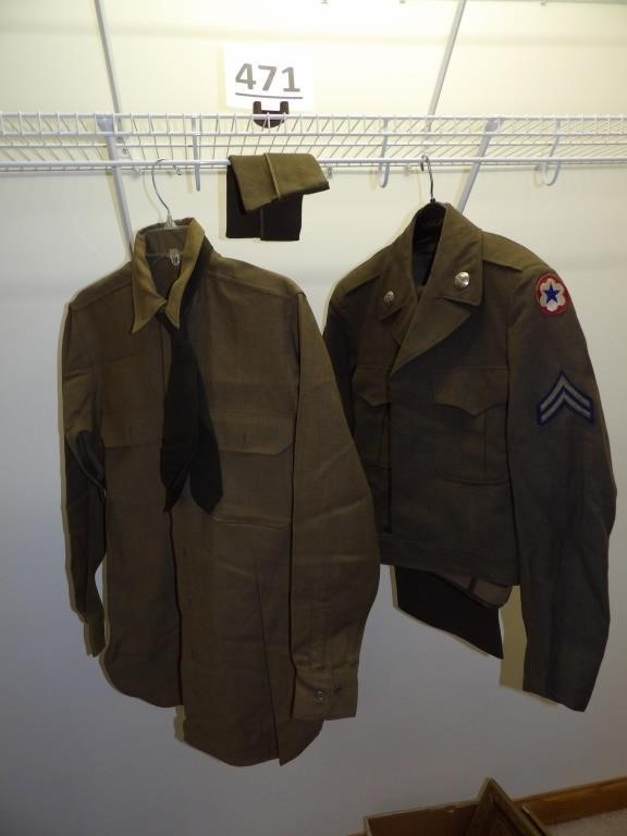 Army Uniform Coat, Shirt, Pants & Hat