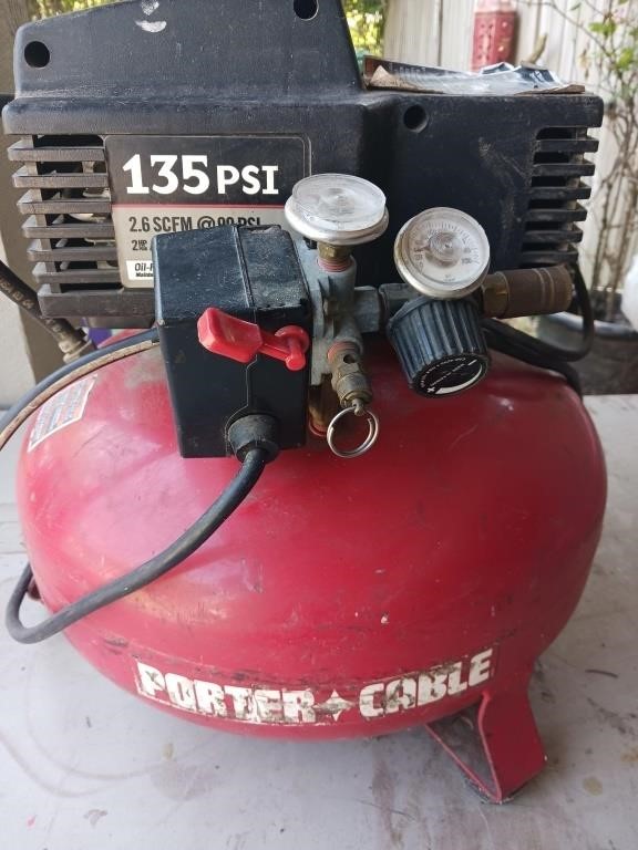 Porter Cable 135 Psi compressor(Tested)