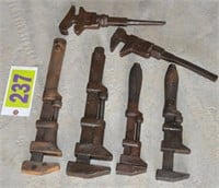 Antique Stillson-type wrenches