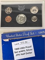 1969 Proof Set (40% Silver Half$)