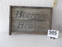Boarding House SIgn 26" x 18"