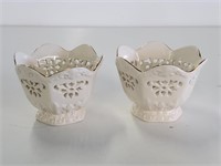 2 Paul Sebastian Porcelain Bowls, 2.5in X 3.5in