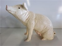 Pig Statue Ceramic 14in X 19in