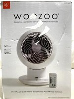 Woozoo Globe Fan *pre-owned Tested Light Use