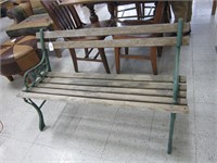 IRON AND WOOD BENCH