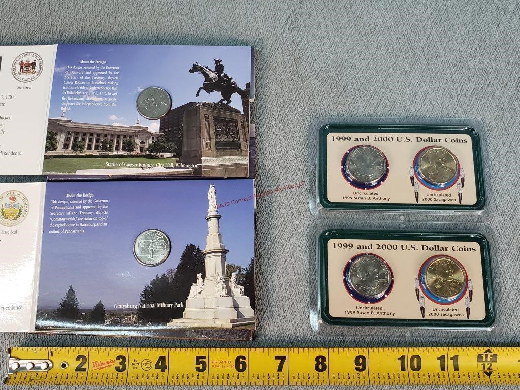 State Quarters & 2- $1 UNC Coin Sets