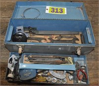 Union crinkle finish toolbox & contents