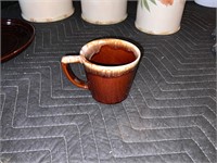 McCoy vintage pottery drip mug