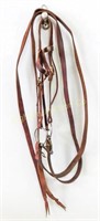Bridle: Browband Leather Headstall & Reins O-Ring