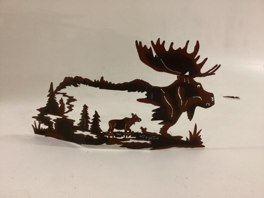 Metal elk cut out- fireplace screen