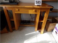 Oak Desk w/ Book Shelves on Both Sides