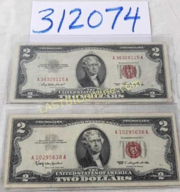 2 Red Seal $2 United States Notes