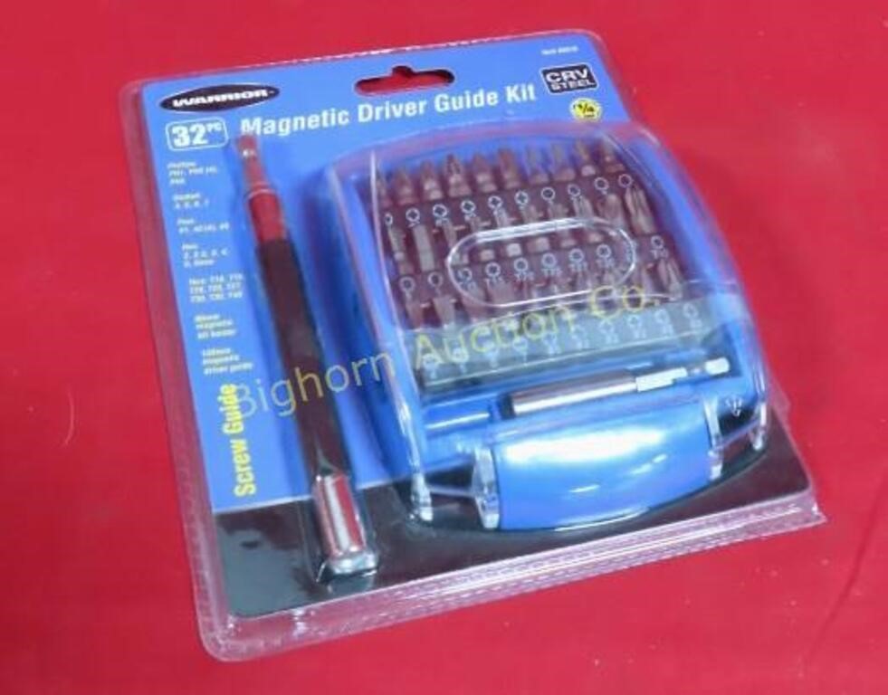 New Warrior 32 PC Magnetic Driver Guide Bit Set