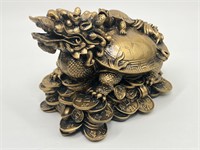Feng Shui Chinese Dragon Turtle Statue - Resin