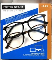 Foster Grant Bluelight Glasses *opened Box