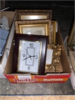 frames and clock box lot