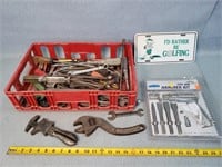 Crate of Wrenches & Other Tools