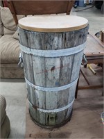 Wooden Barrel 31" Tall