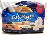 Always Ultra Thins Pads *opened Package 1 Pack