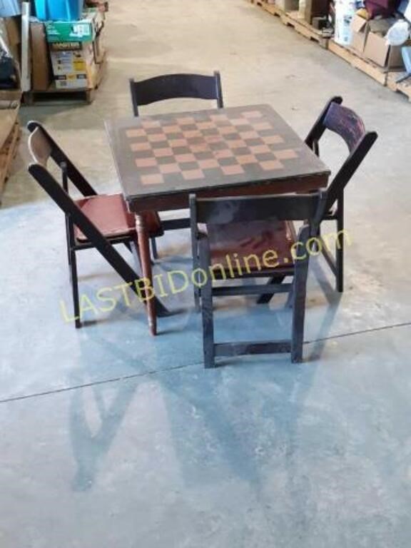 Game Table and Chairs