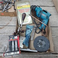 Corded Makita Drill, Grinding Wheel, & More