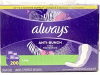 Always Liners 4 Pack *opened Package