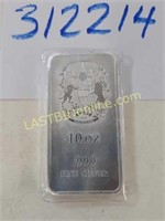 "Gold Silver" brand 10 Tr. oz. .999 Silver Bar