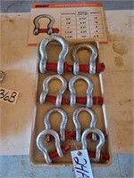 8- NEW SCREW PIN ANCHOR SHACKLES 1 1/4-3/4