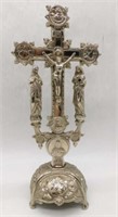 Ornate Altar Crucifix with Adoring Saints.