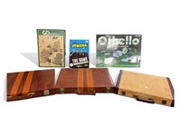 Othello classic sealed in box, 3 backgammon games