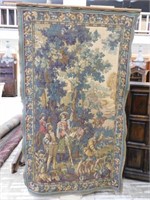 Large Hunt Scene Belgian Hanging Tapestry.