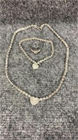 Sterling Silver Necklace, Bracelet, Ring