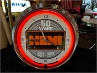 16” Neon Hemi 426 Retro Clock
