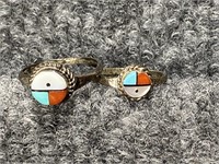 Native American ZUNIE Turquoise Rings