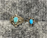 Sterling Silver Turquoise  rings