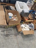 PVC Fittings,  Clays, Ball Gloves, Parts Bin, more