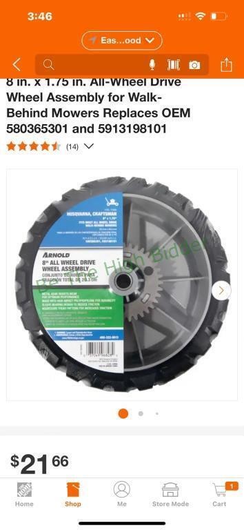 Wheels for mowers