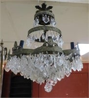 Crystal Prism Tiered Chandelier.