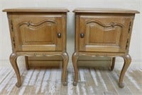 Louis XV Style Oak Side Cabinets.