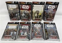 Lot of (8) 2006-2007 Star Wars Comic Packs Action