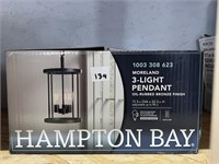 Hampton Bay Moreland 4-Light Pendant, Bronze