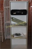 4 Shelf Cabinet with Contents 18.5x11.5x55H